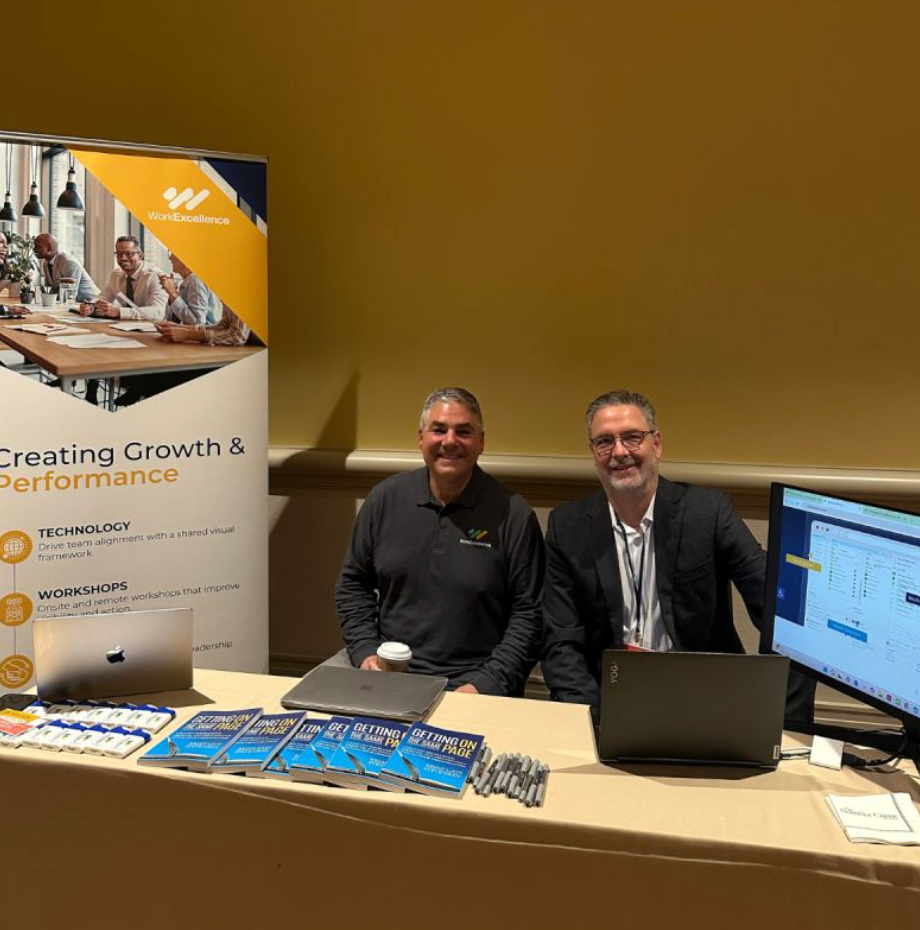 The Work Excellence team at the company&rsquo;s sponsor booth, 2025 NAIRO Annual Conference, Scottsdale, Arizona